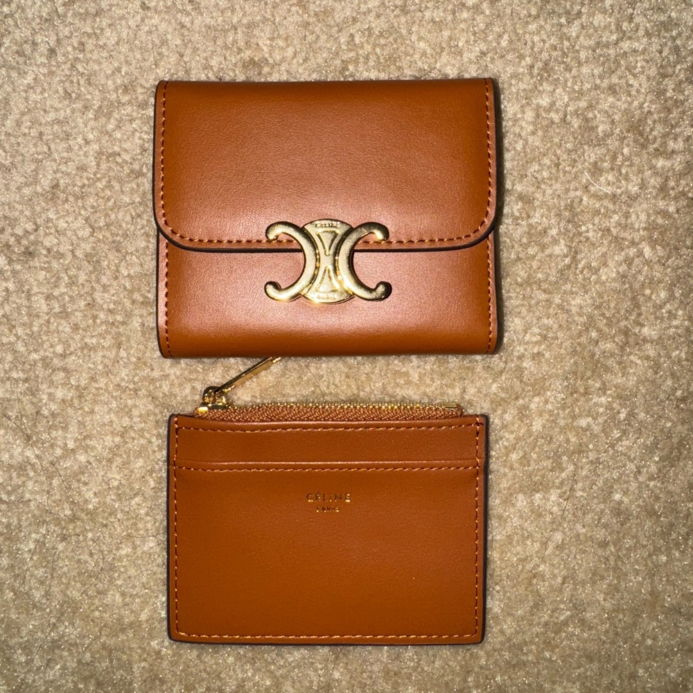 Celine triomphe compact wallet
